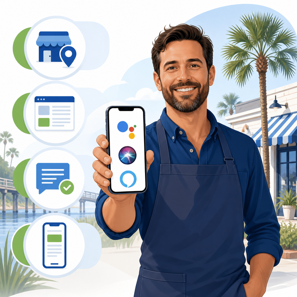 AI-powered assistants and voice search are reshaping local search. Businesses not optimized for AI answers and voice queries are already losing visibility.